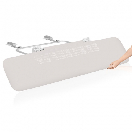 Bariera de protectie pentru pat, Lionelo, Lora XL, Pliabila, Sistem de blocare StandSafe, Geanta de transport inclusa, 150x46 cm, Conform cu BS 7972:2001+A1:2009, Bej [9]