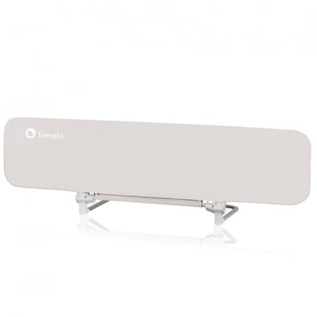 Bariera de protectie pentru pat, Lionelo, Lora XL, Pliabila, Sistem de blocare StandSafe, Geanta de transport inclusa, 150x46 cm, Conform cu BS 7972:2001+A1:2009, Bej [2]