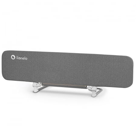 Siguranta si Sanatate - Bariera de protectie pentru pat, Lionelo, Lora XL, Pliabila, Sistem de blocare StandSafe, Geanta de transport inclusa, 150x46 cm, Conform cu BS 7972:2001+A1:2009, Gri