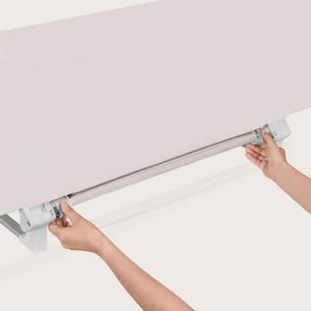 Bariera de protectie pentru pat, Lionelo, Lora XL, Pliabila, Sistem de blocare StandSafe, Geanta de transport inclusa, 150x46 cm, Conform cu BS 7972:2001+A1:2009, Bej [16]
