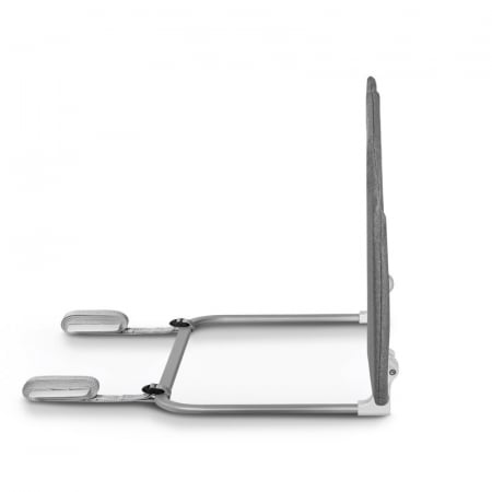 Bariera de protectie pentru pat, Lionelo, Lora XL, Pliabila, Sistem de blocare StandSafe, Geanta de transport inclusa, 150x46 cm, Conform cu BS 7972:2001+A1:2009, Gri [4]