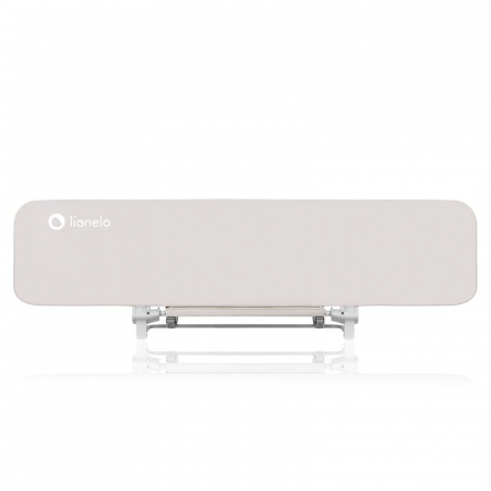 Siguranta si Sanatate - Bariera de protectie pentru pat, Lionelo, Lora XL, Pliabila, Sistem de blocare StandSafe, Geanta de transport inclusa, 150x46 cm, Conform cu BS 7972:2001+A1:2009, Bej