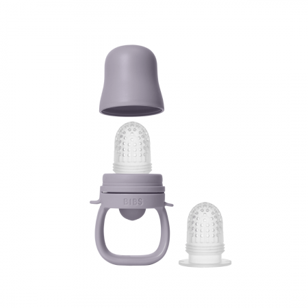 Alaptare si Hranire - BIBS - Dispozitiv de hranire Baby Feeder cu 2 tetine din silicon, Fossil Grey