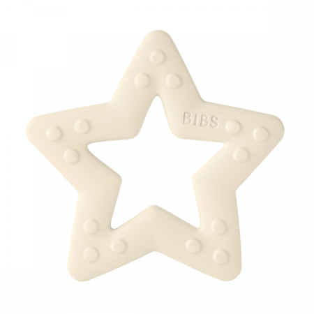Jucarii si Jocuri - BIBS- Jucarie de dentitie in forma de steluta, Ivory