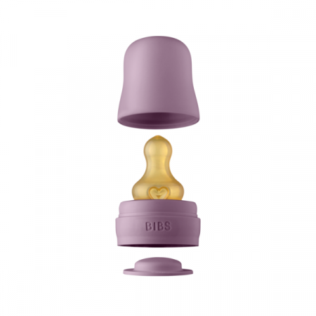 Alaptare si Hranire - BIBS - Kit pentru set complet biberon din sticla anticolici, Mauve