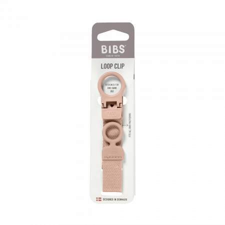 BIBS - Lantisor clip Loop pentru suzeta, Blush [3]