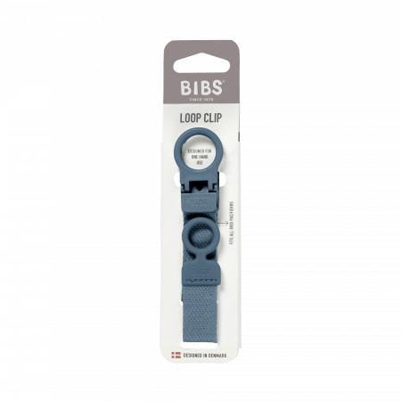 BIBS - Lantisor clip Loop pentru suzeta, Petrol [1]