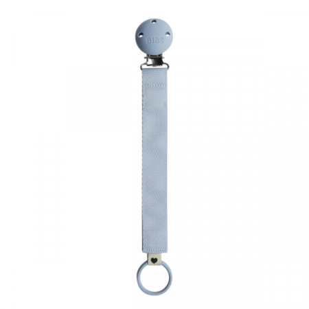 Imbracaminte si Accesorii - BIBS - Lantisor clip Ribbon pentru suzeta, Dusty Blue