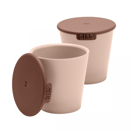 Alaptare si Hranire - BIBS - Set 2 pahare pentru bebe, Blush