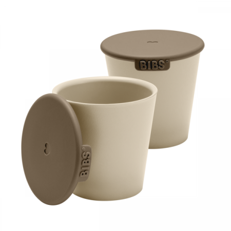 Alaptare si Hranire - BIBS - Set 2 pahare pentru bebe, Vanilla