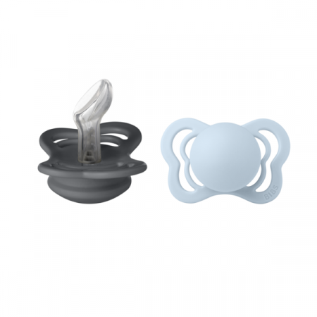 Imbracaminte si Accesorii - BIBS - Set 2 suzete Couture Silicon, tetina anatomica, 0 luni +