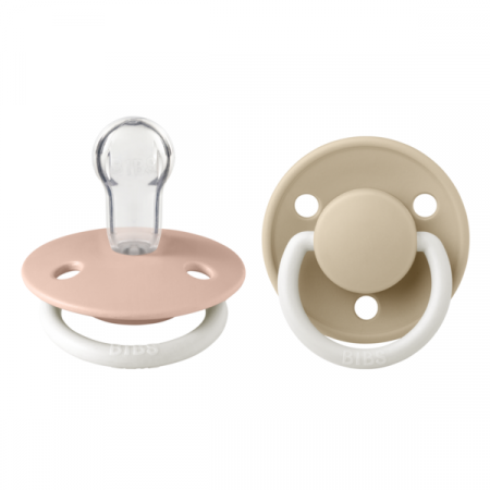 Imbracaminte si Accesorii - BIBS - Set 2 suzete Fosforescente De Lux GLOW Silicon, tetina rotunda, marime universala