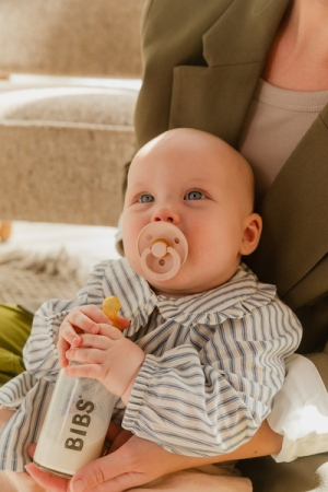 BIBS - Set 2 tetine pentru biberon, Latex, flux rapid [3]