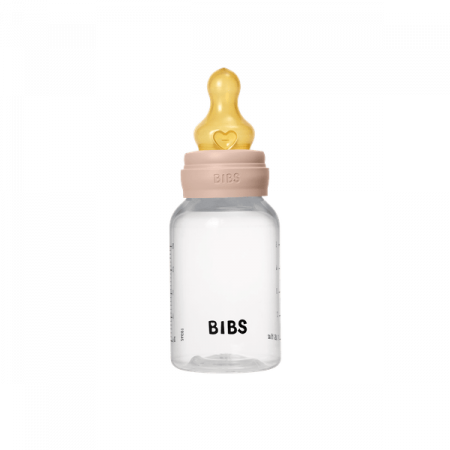 BIBS - Set complet biberon anticolici PP fara BPA, 150 ml, Latex, Blush [2]