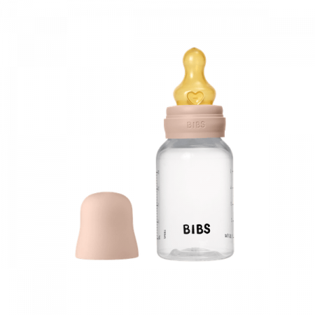 Alaptare si Hranire - BIBS - Set complet biberon anticolici PP fara BPA, 150 ml, Latex, Blush