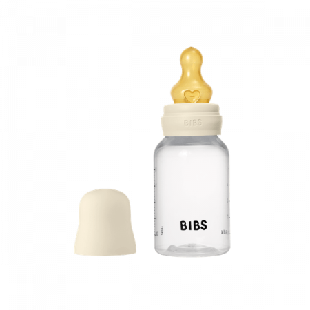 Alaptare si Hranire - BIBS - Set complet biberon anticolici PP fara BPA, 150 ml, Latex, Ivory