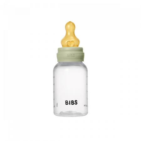 BIBS - Set complet biberon anticolici PP fara BPA, 150 ml, Latex, Sage [1]