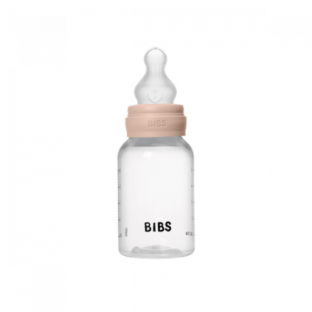 BIBS - Set complet biberon anticolici PP fara BPA, 150 ml, Silicon, Blush [1]