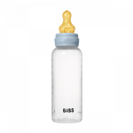 BIBS - Set complet biberon anticolici PP fara BPA, 270 ml, Latex, Baby Blue [3]