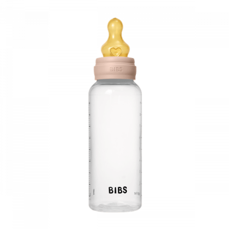 BIBS - Set complet biberon anticolici PP fara BPA, 270 ml, Latex, Blush [3]