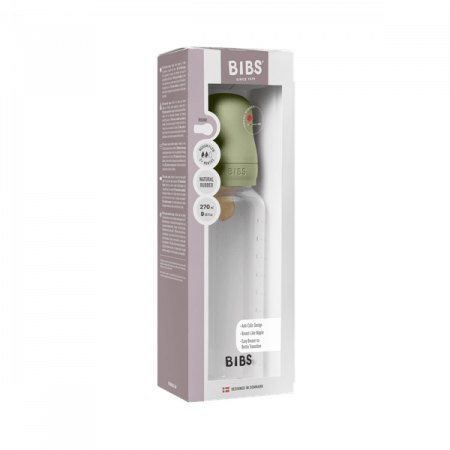 BIBS - Set complet biberon anticolici PP fara BPA, 270 ml, Latex, Sage [3]