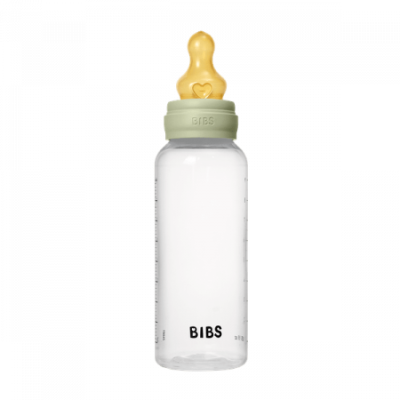 BIBS - Set complet biberon anticolici PP fara BPA, 270 ml, Latex, Sage [1]