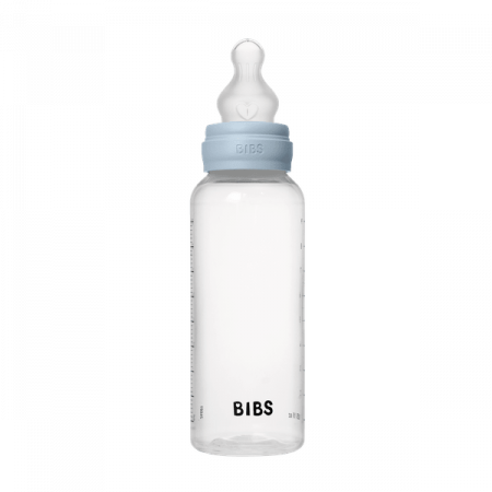 BIBS - Set complet biberon anticolici PP fara BPA, 270 ml, Silicon, Baby Blue [2]