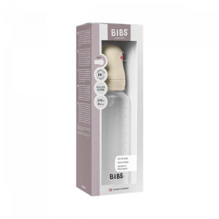 BIBS - Set complet biberon anticolici PP fara BPA, 270 ml, Silicon, Ivory [3]