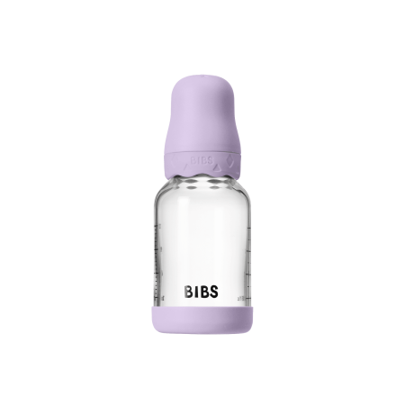 BIBS - Set complet biberon Boheme din sticla anticolici cu tetina din latex, flux lent, 120 ml, Violet Sky [2]