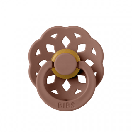 Imbracaminte si Accesorii - BIBS - Suzeta Boheme Latex, tetina rotunda, 6 luni +-Woodchuck