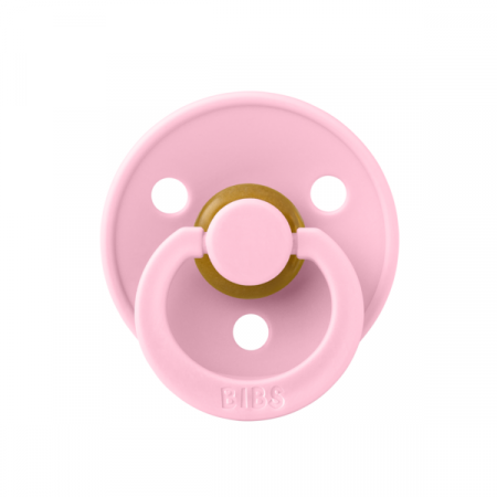 Imbracaminte si Accesorii - BIBS - Suzeta Colour Latex, tetina rotunda, 0 luni +-Baby Pink
