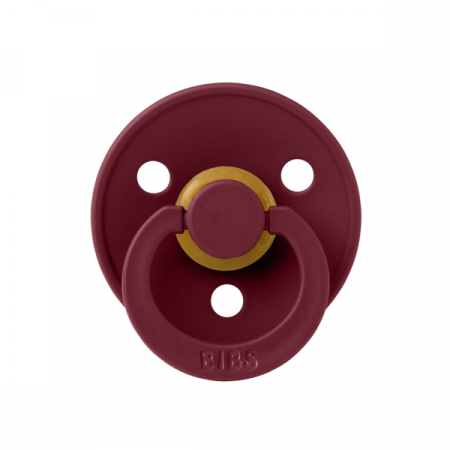 Imbracaminte si Accesorii - BIBS - Suzeta Colour Latex, tetina rotunda, 0 luni +-Elderberry