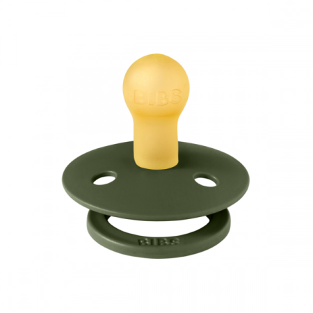 BIBS - Suzeta Colour Latex, tetina rotunda, 0 luni +-Hunter Green [1]