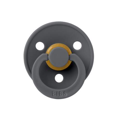 Imbracaminte si Accesorii - BIBS - Suzeta Colour Latex, tetina rotunda, 0 luni +-Iron
