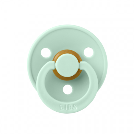 Imbracaminte si Accesorii - BIBS - Suzeta Colour Latex, tetina rotunda, 0 luni +-Nordic Mint