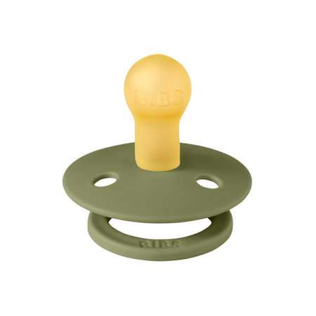 BIBS - Suzeta Colour Latex, tetina rotunda, 0 luni +-Olive [1]