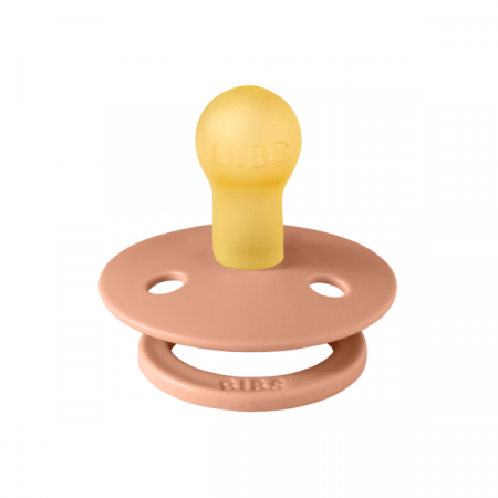 BIBS - Suzeta Colour Latex, tetina rotunda, 0 luni +-Peach [1]