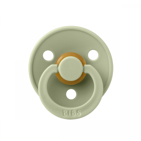 Imbracaminte si Accesorii - BIBS - Suzeta Colour Latex, tetina rotunda, 0 luni +-Sage
