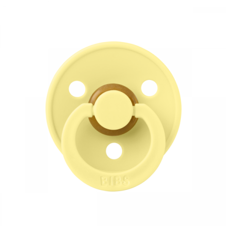 Imbracaminte si Accesorii - BIBS - Suzeta Colour Latex, tetina rotunda, 0 luni +-Sunshine