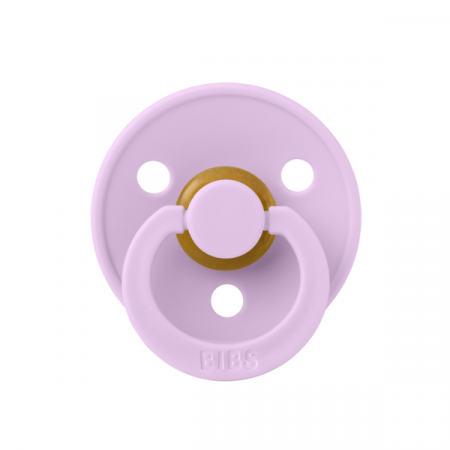 Imbracaminte si Accesorii - BIBS - Suzeta Colour Latex, tetina rotunda, 0 luni +-Violet Sky