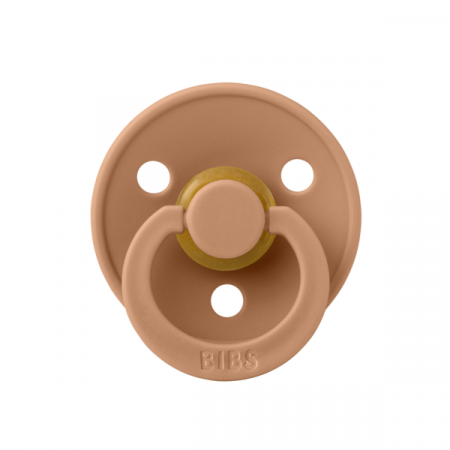 Imbracaminte si Accesorii - BIBS - Suzeta Colour Latex, tetina rotunda, 6 luni +-Earth
