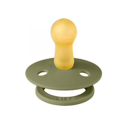 BIBS - Suzeta Colour Latex, tetina rotunda, 6 luni +-Olive [1]