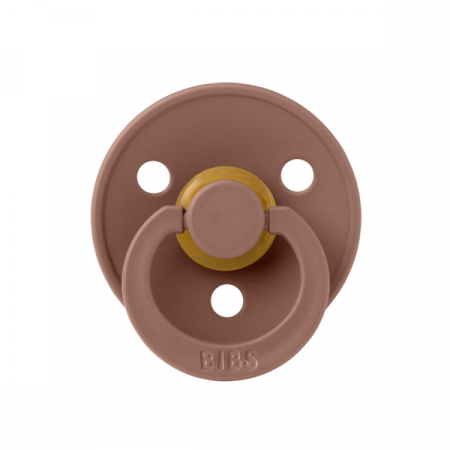 Imbracaminte si Accesorii - BIBS - Suzeta Colour Latex, tetina simetrica, 6 luni +-Woodchuck