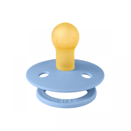Imbracaminte si Accesorii - BIBS - Suzeta Colour Studio Collection Stripe Latex, tetina rotunda, 0 luni +-Sky Blue