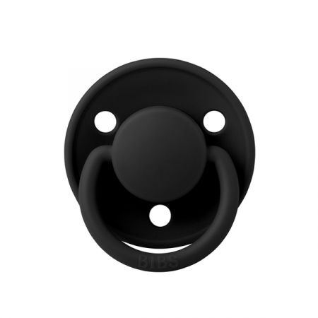Imbracaminte si Accesorii - BIBS - Suzeta De Lux Silicon, tetina rotunda, marime universala (0-3 ani)-Black