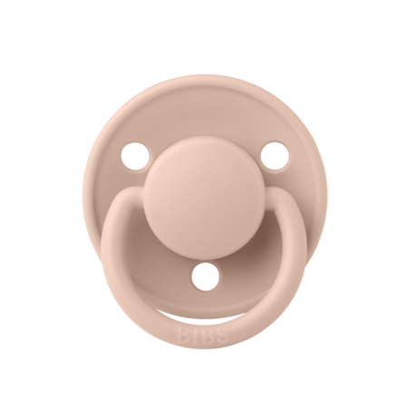 Imbracaminte si Accesorii - BIBS - Suzeta De Lux Silicon, tetina rotunda, marime universala (0-3 ani)-Blush