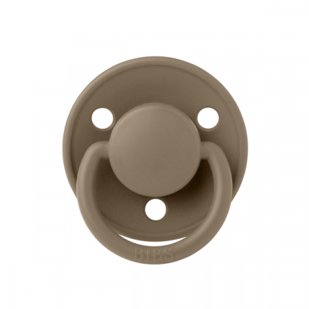 Imbracaminte si Accesorii - BIBS - Suzeta De Lux Silicon, tetina rotunda, marime universala (0-3 ani)-Dark Oak