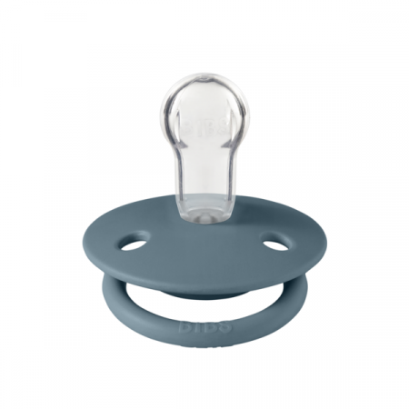 BIBS - Suzeta De Lux Silicon, tetina rotunda, marime universala (0-3 ani)-Petrol [1]