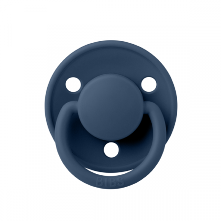 Imbracaminte si Accesorii - BIBS - Suzeta De Lux Silicon, tetina rotunda, marime universala (0-3 ani)-Steel Blue