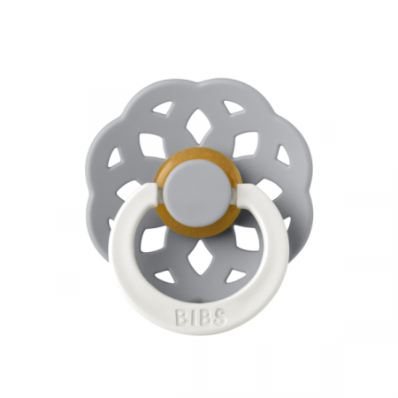 Imbracaminte si Accesorii - BIBS - Suzeta fosforescenta Boheme GLOW Latex, tetina rotunda, 0 luni +-Cloud